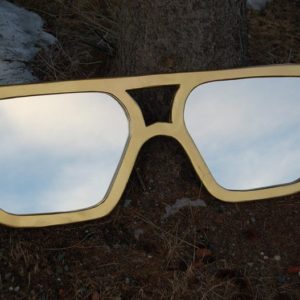 Wooden Mirror Aviator Sunglasses from Crossknots Custom Woodworking