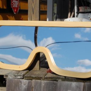 Goggles Shaped Mirror from Crossknots Custom Woodworking