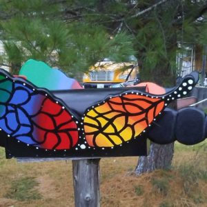 Butterfly Mailbox from Crossknots Custom Woodworking