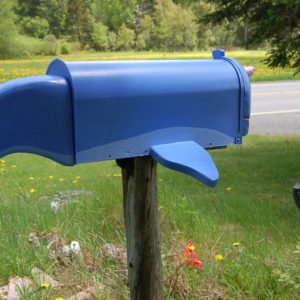 Narwhal Mailbox from Crossknots Custom Woodworking