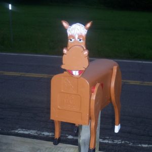 Horse Mailbox from Crossknots Custom Woodworking