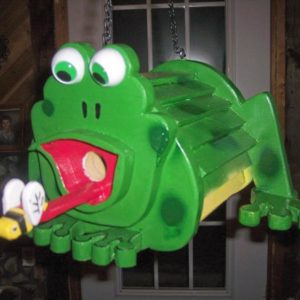 Frog with Fly Birdhouse from Crossknots Custom Woodworking