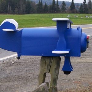 Custom Airplane Mailbox from Crossknots Custom Woodworking
