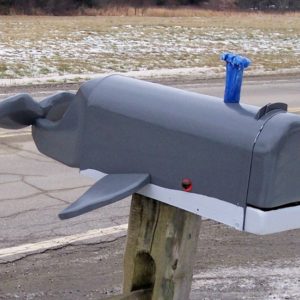 Whale Mailbox from Crossknots Custom Woodworking
