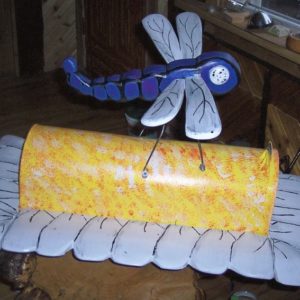 Dragonfly Mailbox from Crossknots Custom Woodworking