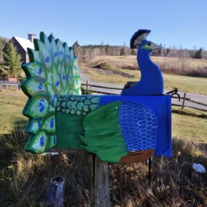 peacock mailbox