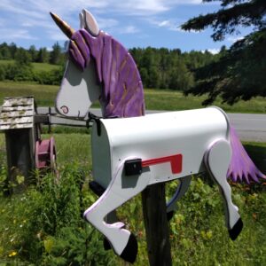 unicorn mailbox