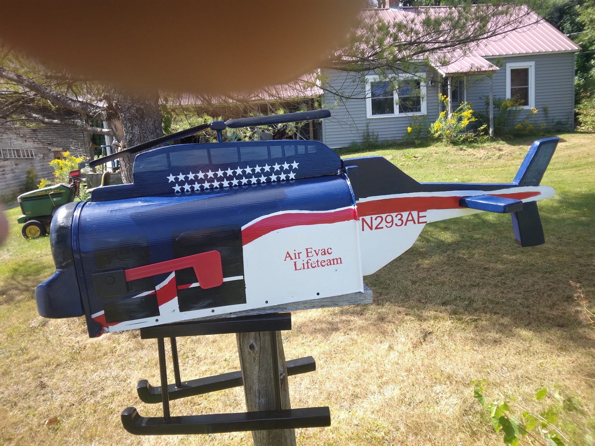 helicopter mailbox