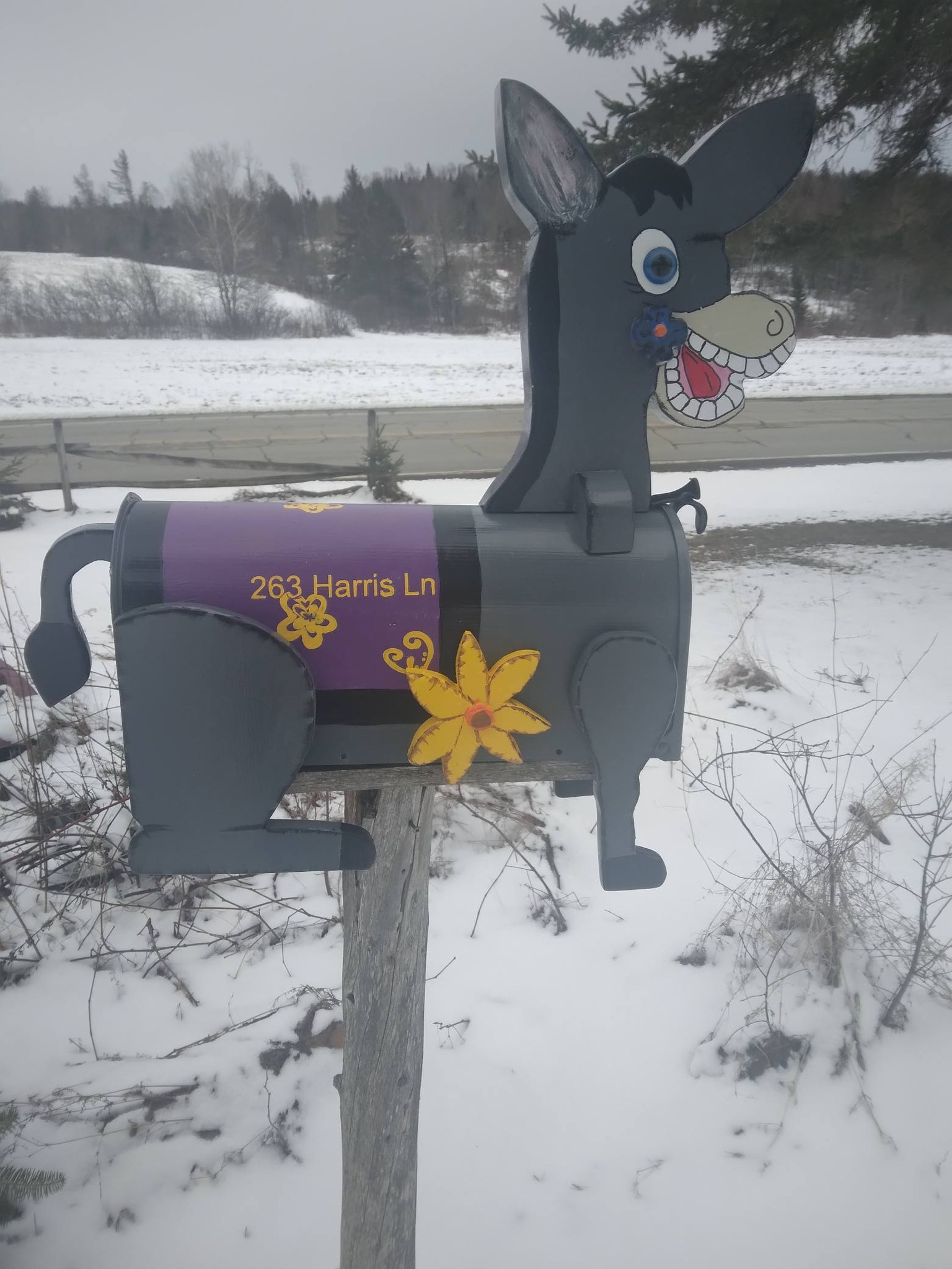 donkey mailbox